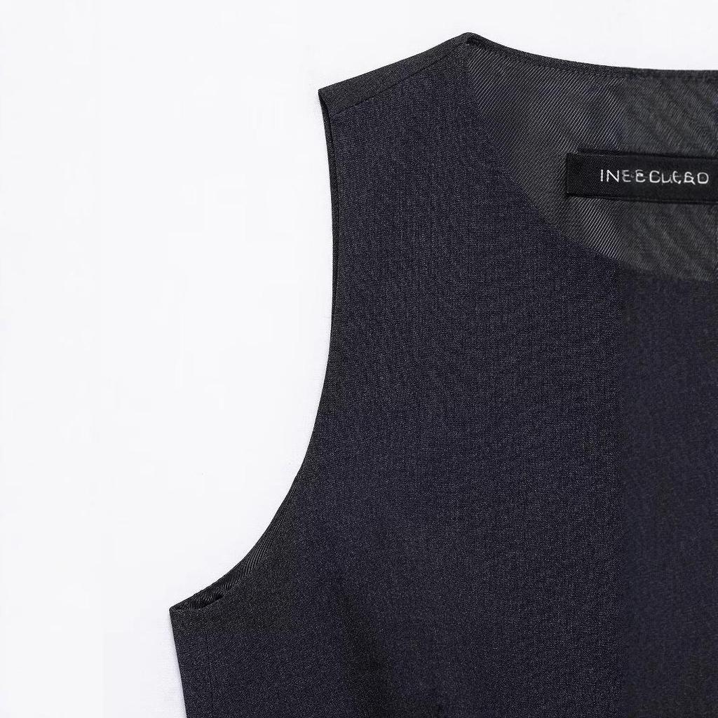 Vestă fără mâneci slim fit pentru femei, stil european și american, Primăvara 2025, Veston, Fustă și Pantaloni