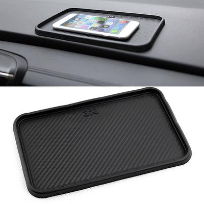 1x Universal Bilinstrumentbräda Halkfri Grepp Klibbig Pad Telefonhållarmatta Halkskyddsmatta Silikonmatta Bilinredningsdel 20x12.8cm