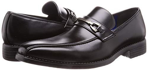 Breathable, Lightweight Slip-on Men's Business Shoes, AK333, Black, Size 25.5cm, with a Ventilated Sole.