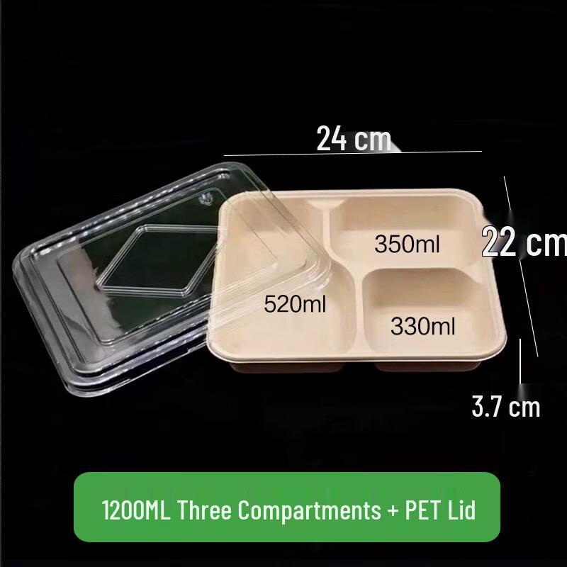 OEING Wheat Straw Disposable Takeout Containers