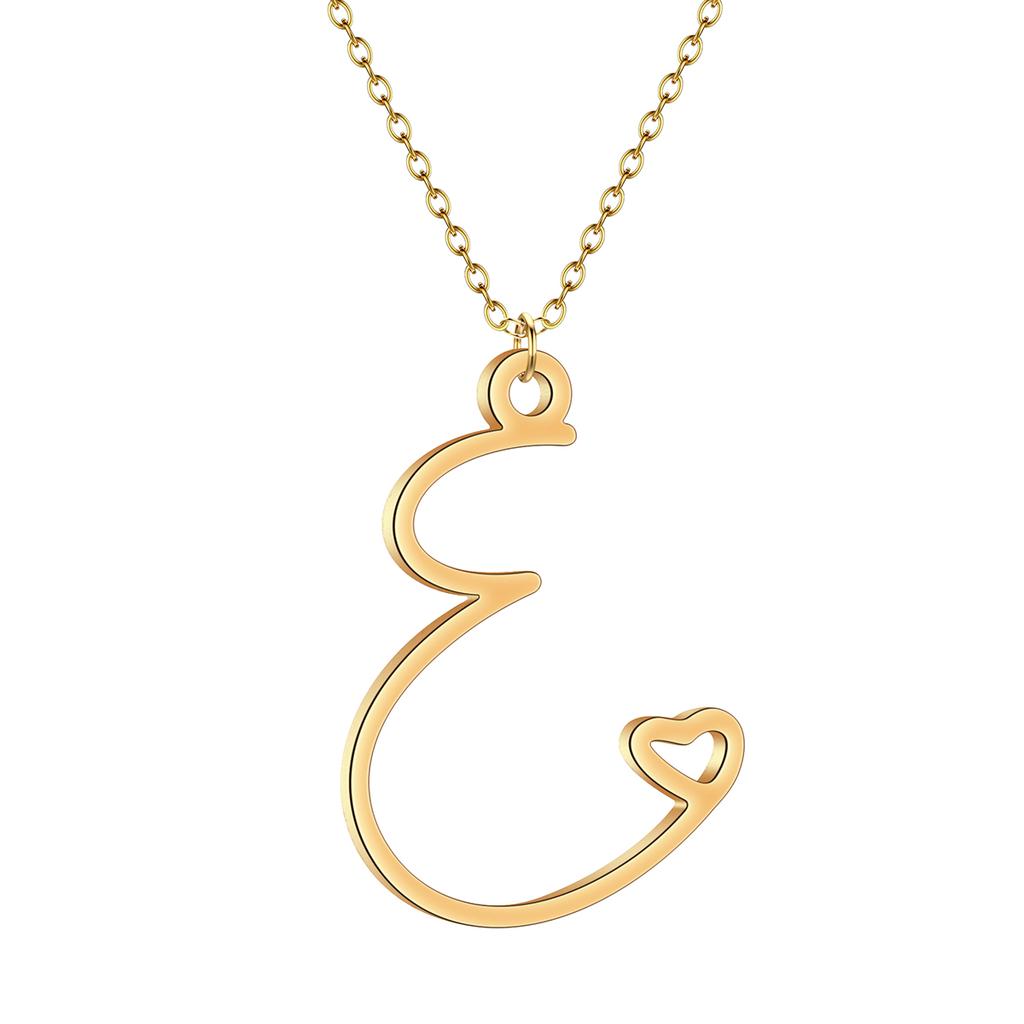 Kinitial Dainty Initial Letter Necklaces For Women Minimalist Stainless Steel Initial Necklace Femme Wedding Jewelry Gift