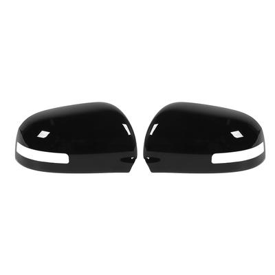 Rearview Mirror Cap High Strength Gloss Black Door Mirror Cover Replacement for  Outlander