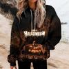 Happy Halloween 3d Print Hoodie Women Fashion Oversized Hoodies Women Sweats Halloween Hoodie Sweatshirt Women Tracksuits Coat