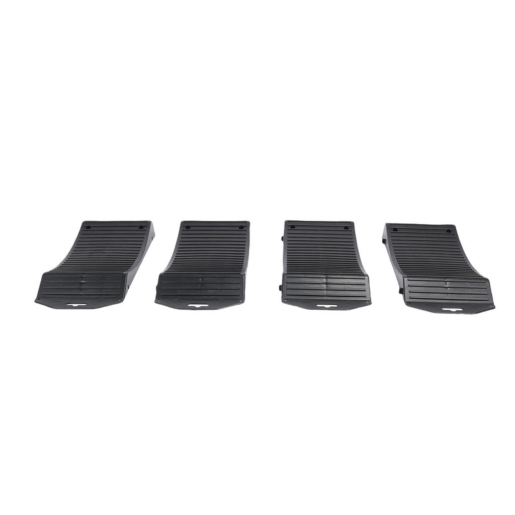 4Pcs Tire Protection Ramp Set Polypropylene Anti Slip Vehicle Storage Ramp Set for Flat Spot and Flat Tire Prevention