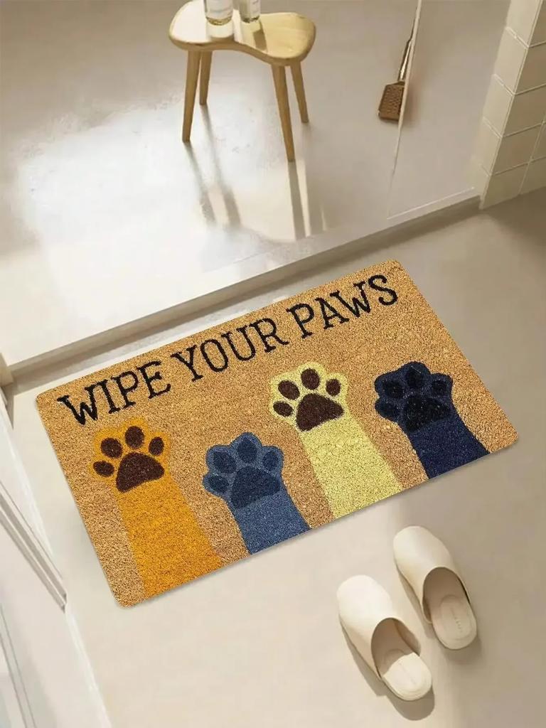 Schwarze Katze Teppich Willkommensmatte Niedlicher Cartoon Rutschfeste Bereichstürmatte Weicher Teppich für Wohnzimmer Teppich Schlafzimmer Außenteppich Heimdekor