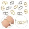 20pcs Stainless Steel S Shape End Clasps Hooks Necklace Bracelet Clasps Connectors For DIY Jewelry Making Accessories Supplies