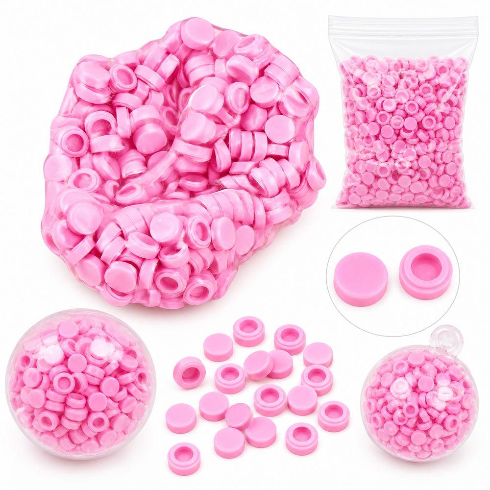 Hollow Back Granules Beads Filler Round Shape Slime Filler Pellets Sensory Toy Making