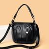 New Pu Soft Leather Spring Shoulder Messenger Bag Light Mobile Phone Change Bag Versatile Casual Mother Bucket Bag