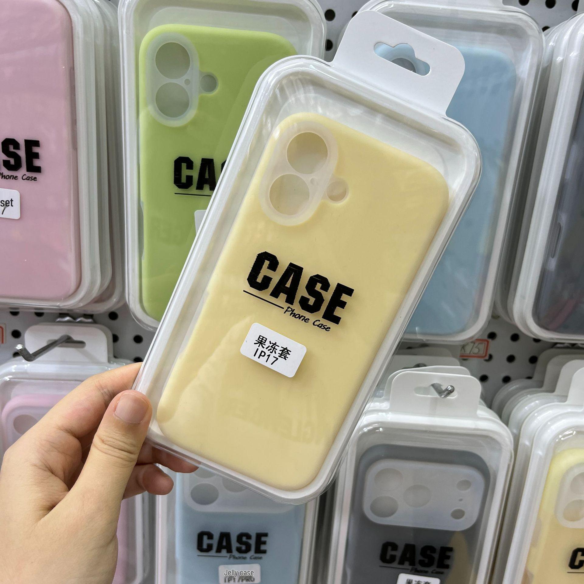 

Apple Pro Max Чехол для телефона из жидкого силикона с матовым покрытием и защитой от падений однотонных цветов iPhone 17 Pro Max