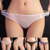 Women Sexy Sheer Seamless Panties Low Rise Underwear See Through Lace Thongs Ultra Thin Briefs