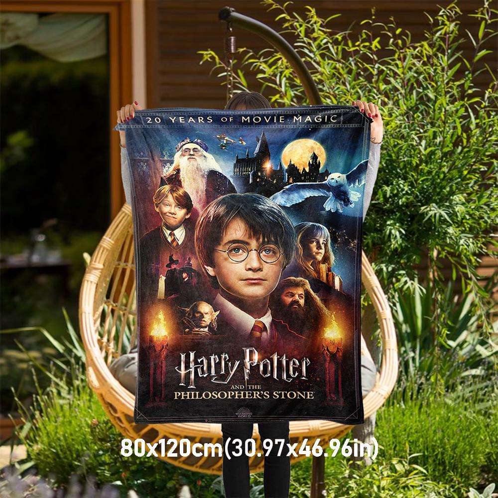 1pc Harry Potter,Philosopher's Stone,Movie Magic Outdoor Flannel Throw Blanket All Season Soft Warmth,Home Decor 1031181