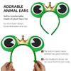 2-Piece Frog Dress Up Accessories Frog Hair Band Bow Tie Frog King Headdress Carnival Costume Party