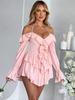 European Style Womens Summer Jumpsuit With Ruffle Long Sleeves And High Waist For Streetwear Fashion