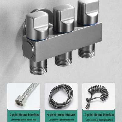 MDNG Triple Outlet Angle Valve Faucet
