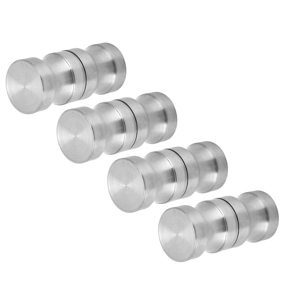 4Set 304 Stainless Steel Shower Glass Door Handle Pull Knobs Hardware Bathroom Accessory