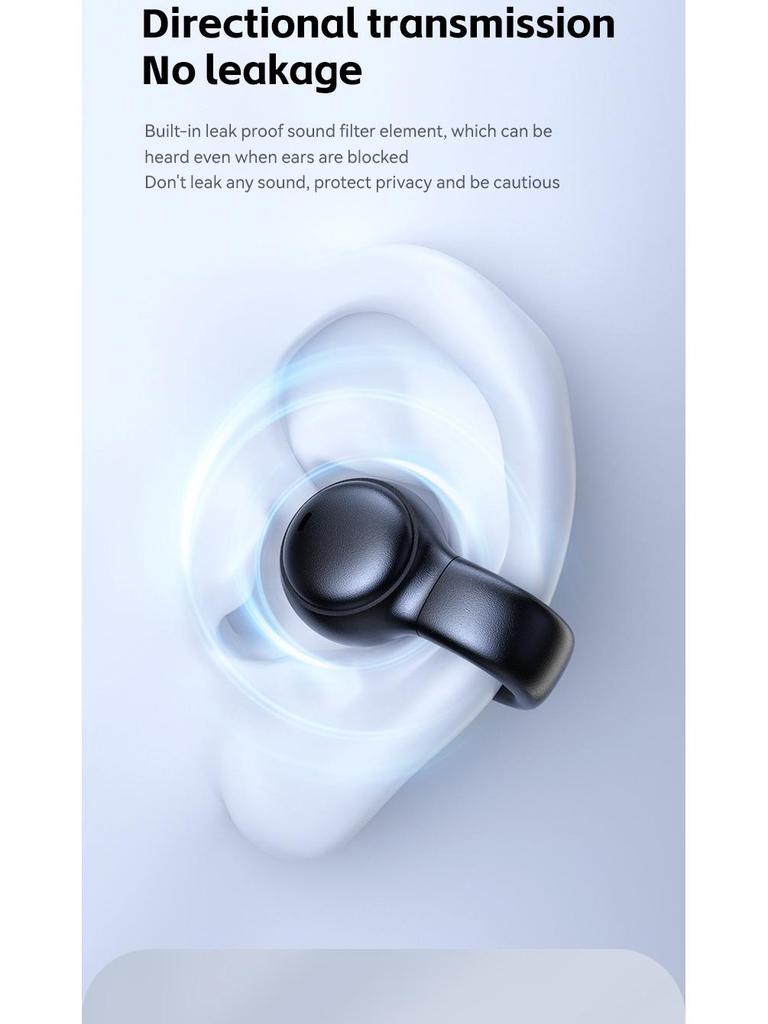 M30 Ear Clip Bone Conduction Sports Bluetooth Earphones with Ultra-long Battery Life