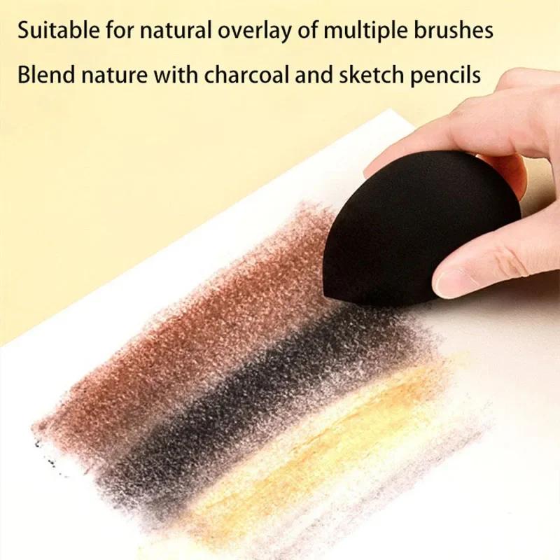 Profesyonel Ultra Yumuşak Sanatçı Pastel Grafit Ve Kömür Çizim Renk Eskiz Tozları Karıştırılabilir En İyi Pigment Islak, Kuru
