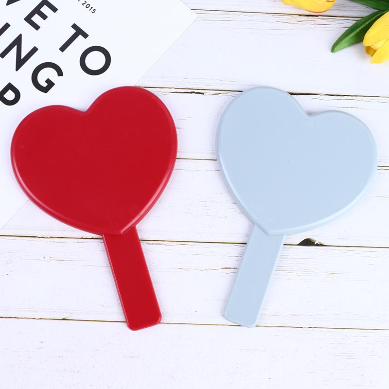 Ručné Zrkadlo na Make-up Tvar Srdca Zrkadlo na Make-up Toaletný Stolík Zrkadlá pre SPA Salón Kompaktné Zrkadlá Kozmetické Zrkadlo pre Ženy