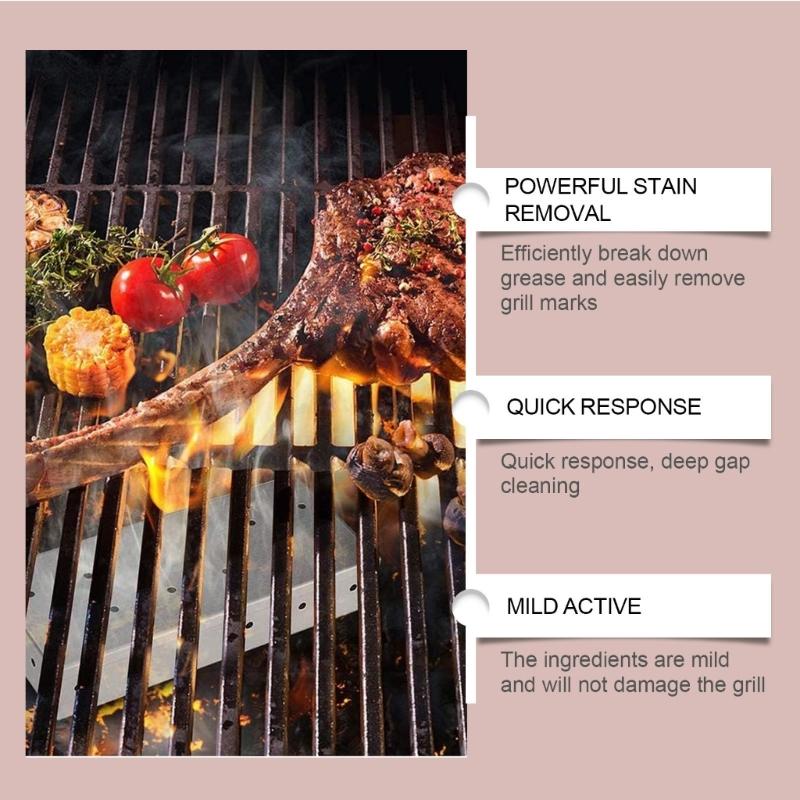 Powerful Grill & BBQ Cleaning Agent Use Friendly 120ml Capacity BBQ Grill Cleanser for Hygienic Cooking Front