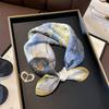 Classic Pattern: 100% Mulberry Silk Silk Scarf, Women's Scarf Scarf for Decorative Shawl, Silk 53cm Square Scarf