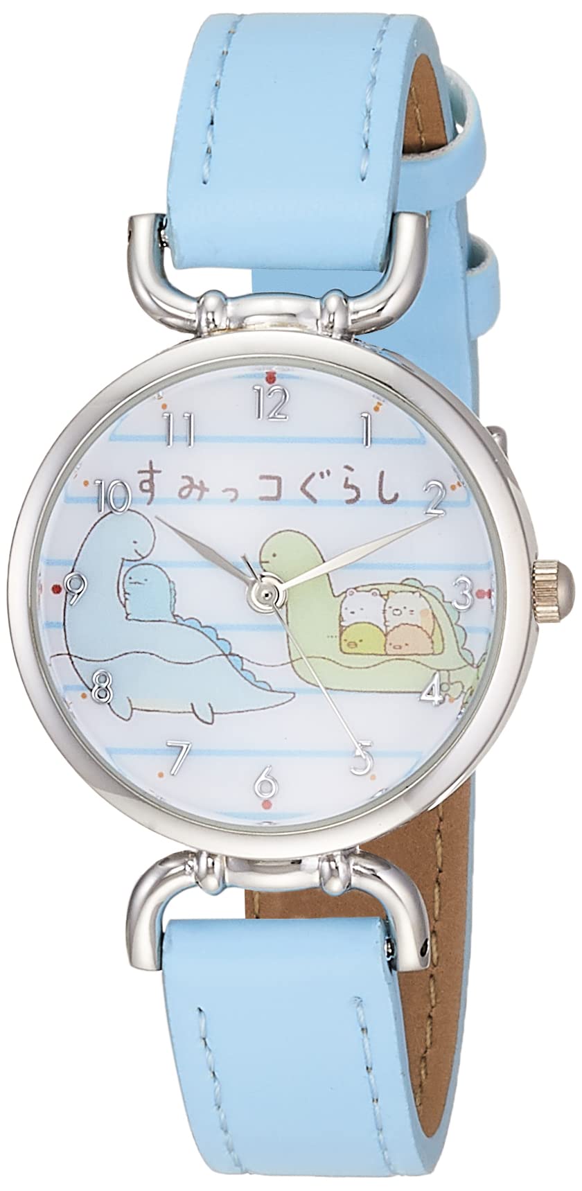 

Часы Sumikko Gurashi аналоговые водонепроницаемые с кожаным ремешком Lizard and Mother WW21055SXSG для девочек, синие [Arias]