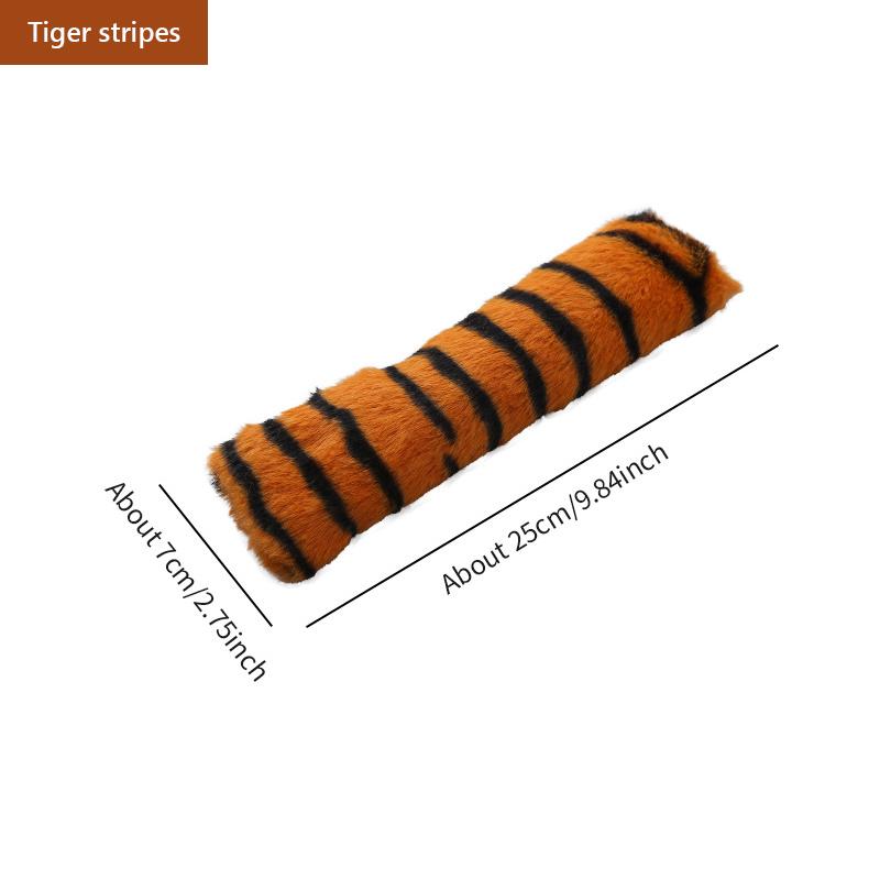 Kreative Katzenkissen, simulierte Tierfelltexturen, Plüschkatzenspielzeug, interaktives Katzenkauspielzeug