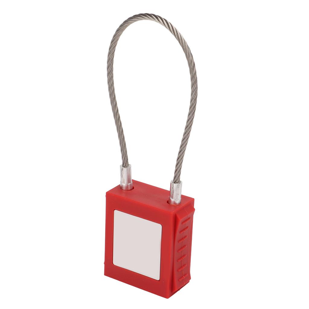 Lockout Tagout Kabelschlösser 85mm Bügel Stahl Sicherheitsvorhängeschloss mit 2 Schlüsseln für die Ausrüstungswartung Rot