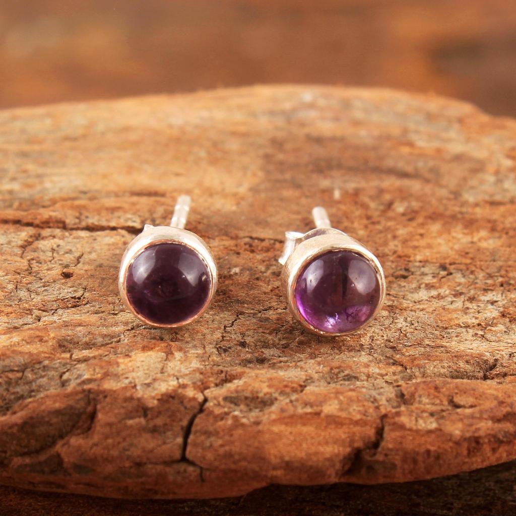 Ametyst Černý Onyx Larimar Granát Měsíční kámen Labra Karneol Stříbrná náušnice 925 Sterling Silver Šperky