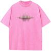 Classic Sound short-sleeve Men's and women's high-quality water-wash distressed old-fashioned retro casual graphic t shirts