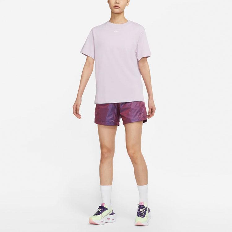 Nike Sportswear Essential Running Training Crew Neck Short Sleeve T-Shirt Women Tops Light-Purple DH4256-576