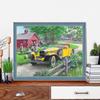 5D DIY Diamond Painting Yellow Car Cross Stitch Kit Mosaic Diamond Embroidery Rose Full Round/Square Drill Home Decoration