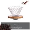 High Borosilicate Glass Coffee Dripper Set with Bamboo Stand