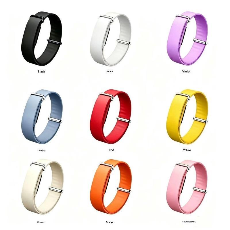 1 Pezzo Cinturino di Ricambio in Ecopelle PU per Fitbit Air Morbido Traspirante Sportivo Cinturino da Polso Regolabile Accessorio per Orologio Fitness Tracker