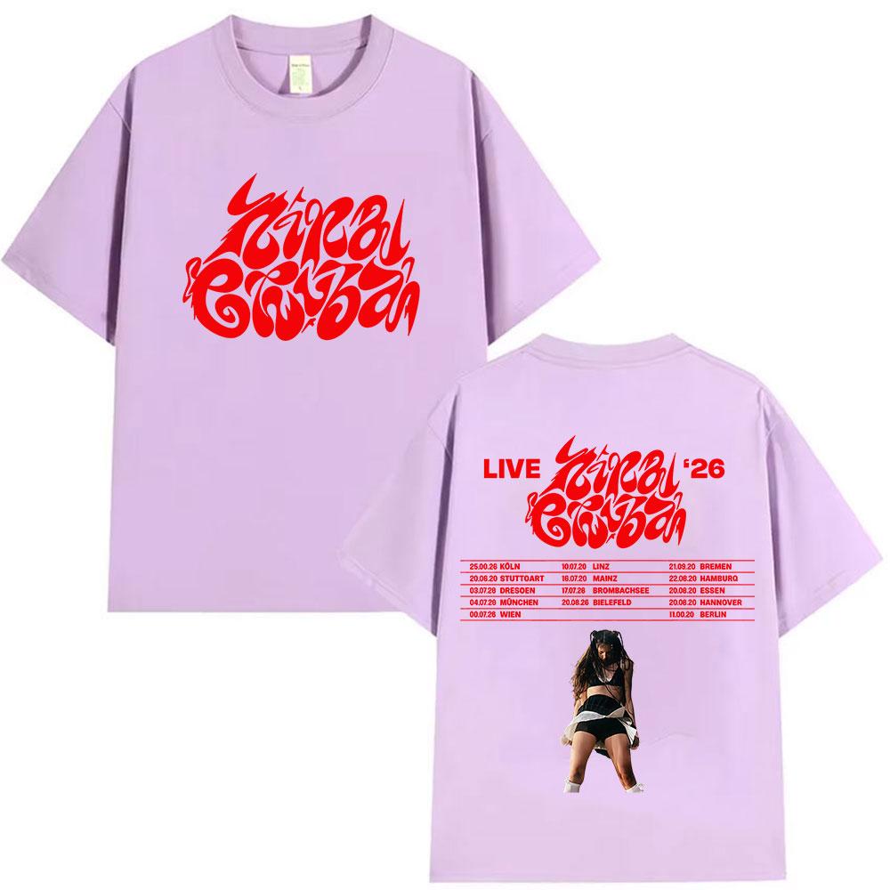 Rapper Nina Chuba New Album Tour 2025 Merch Tshirt Unisex Women Vintage Oversized T Shirt Summer ONeck Short Sleeve Tshirts Tops