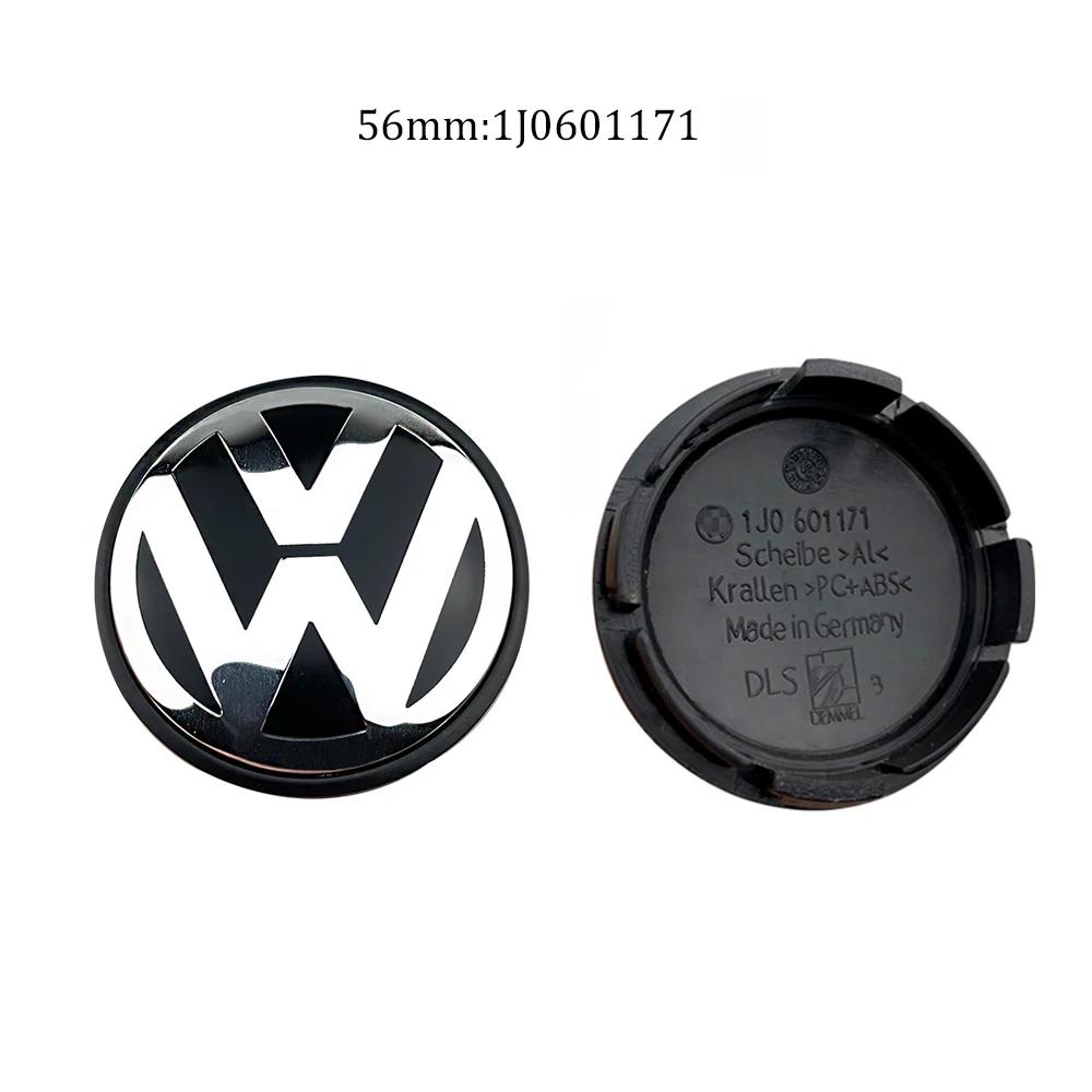 

2026 Hot For Volkswagen VW 4pcs Volkswagen Wheel Center Hub Caps 56mm 65mm 70mm wheel cover for VW Golf 4 5 6 7 Polo Passat B5 B