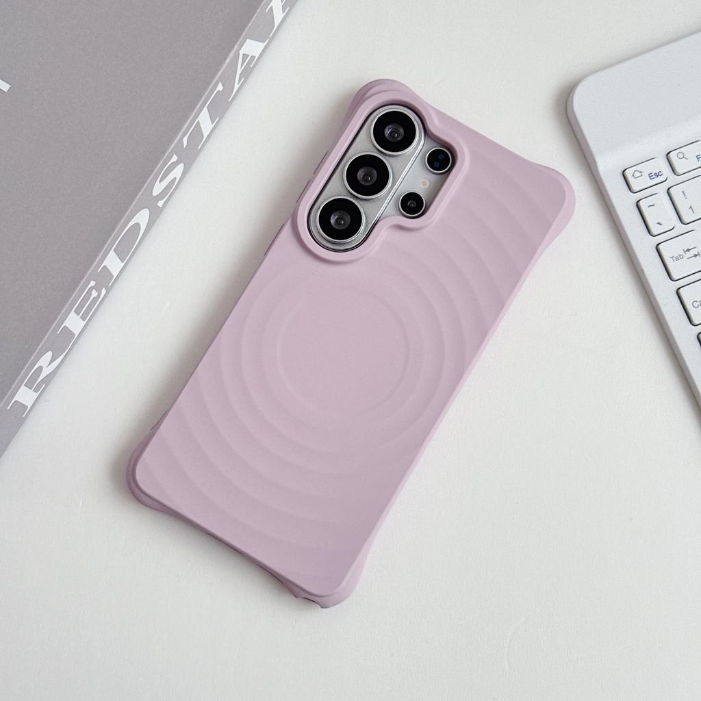 Water Ripple Silicone Magnetic For  Phone Case For Samsung Galaxy S26 S2 S24 S23 Ultra Plus Wireless Charge Soft Cover