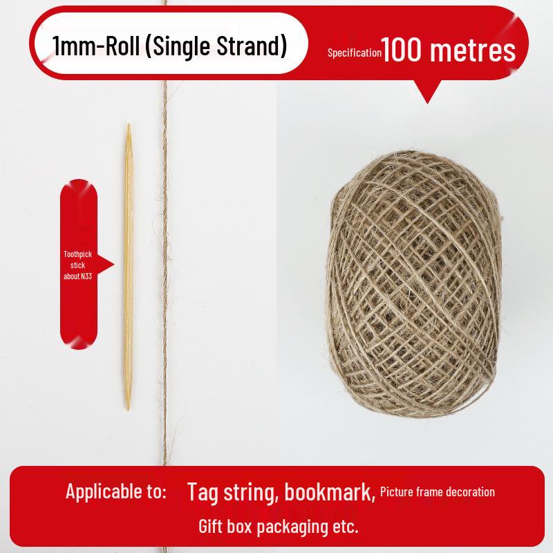 Hemp Rope: Handmade Thick String for DIY Weaving, Cat Scratching, Photo Wall Decor