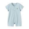 Babylove Summer Short Sleeve Jacquard Baby Romper Bodysuit