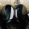 10pcs/lot Wholesale Minimalist Business Black Smooth Exquisite Quartz Pocket Watch Mirror Flip Clock Necklace Pendant Gift