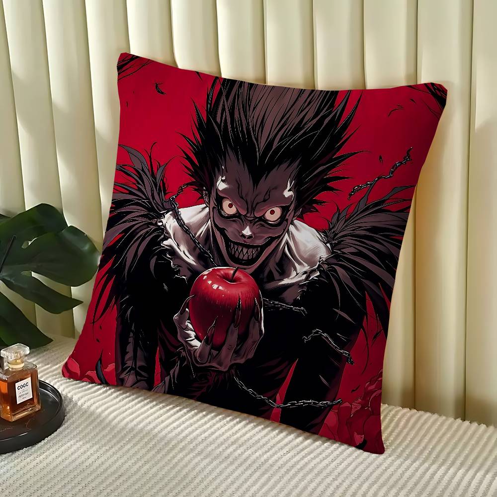 

Аниме Тетрадь смерти Стич Подушка с изображением Счастливого Дракона Наволочка Чехол для диванной подушки Украшение дома и комнаты Детский подарок 16x16Inch