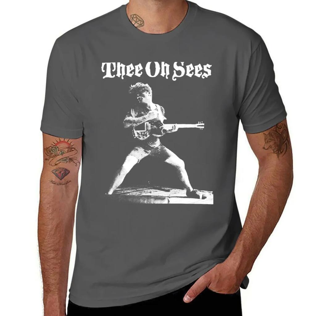 Limited Edition Thee Oh Sees Band Musik T-Shirt Baggy Shirts Rohlinge Herren Trainingsshirt
