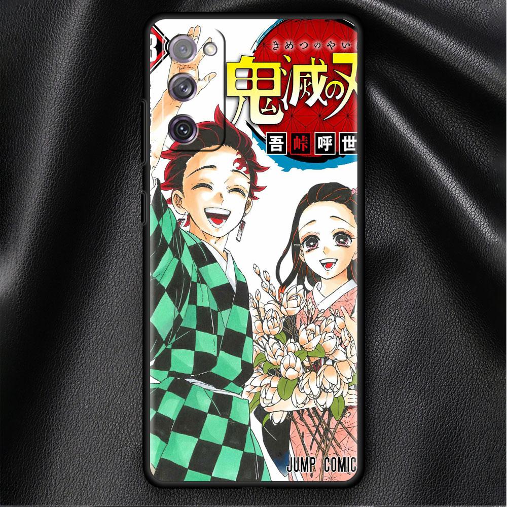 Case For Samsung Galaxy S20 FE S22 Ultra S21 Plus Luxury Soft Phone Case S10 S9 S8 S10e S7 Silicone Funda Demon Slayer Shell Sac
