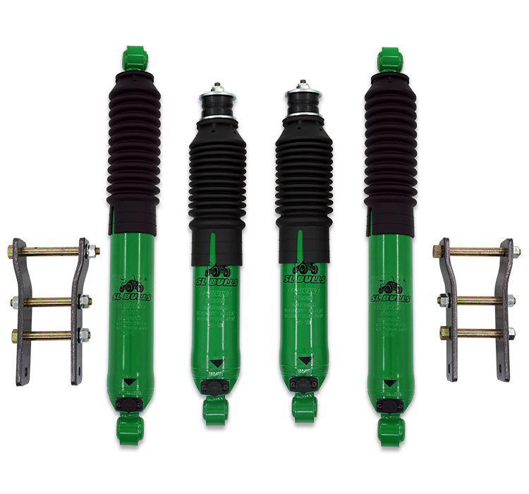 Cheetah Qibing Black King Kong Q6 Shock Absorber Lift Kit with 2-Inch Leaf Spring Shackle Modification