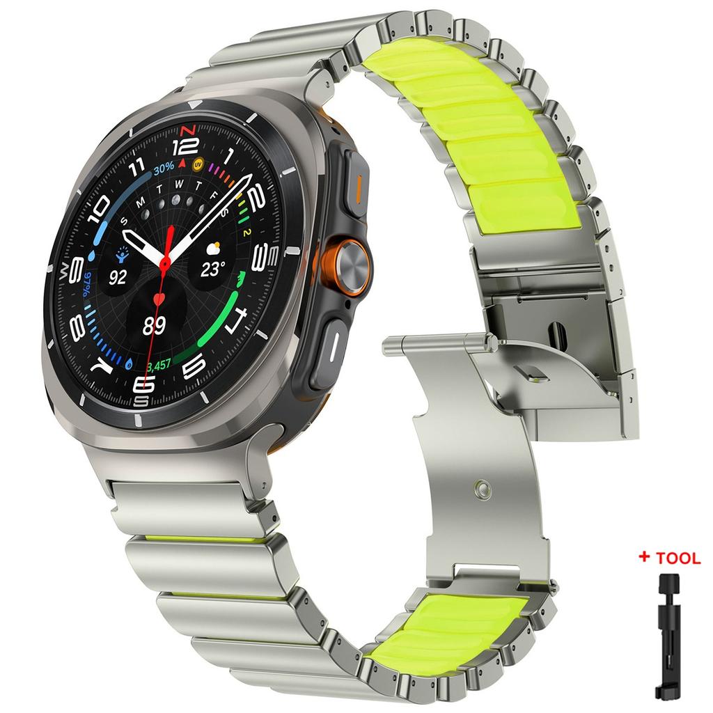 Titanium Wristband for Samsung Galaxy Watch 8 44mm 40mm 8 Classic 46mm Bracelet Business Metal Band for Galaxy Watch Ultra 2025