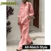 Women's Fashion Casual Long Sleeve POLO Neck Pants Suits