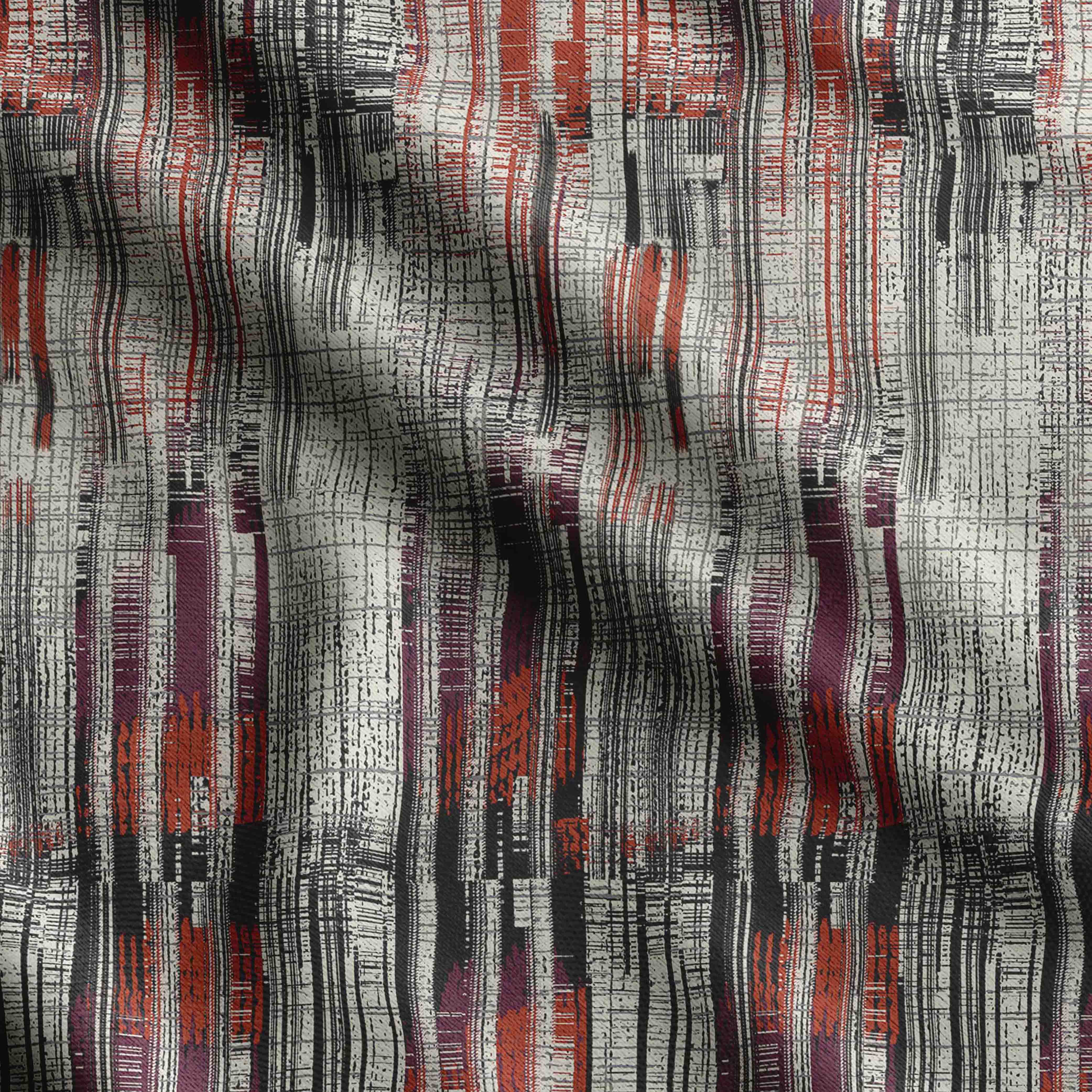 

Soimoi Geometrical Print, бавовняний кембрік, стьобальна тканина, продана The Yard шириною 42 дюйми, бавовняна тканина середньої щільності, 42 Inch Wide - Cotton Cambric фіолетовий