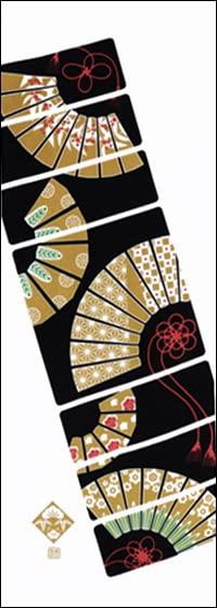 Dyeing Anbo Hand Towel Authentic Dyed Cotton Tokuoka Made in Japan 35cm x 100cm "JYU Fan" 100%