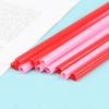 25Pcs Smoothie Straws Heart Shaped Pink Straws Drinking Cute Plastic Straws