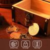 Wooden Piggy Bank With Security Lock Coin Bank New Storage Box  Money Saver