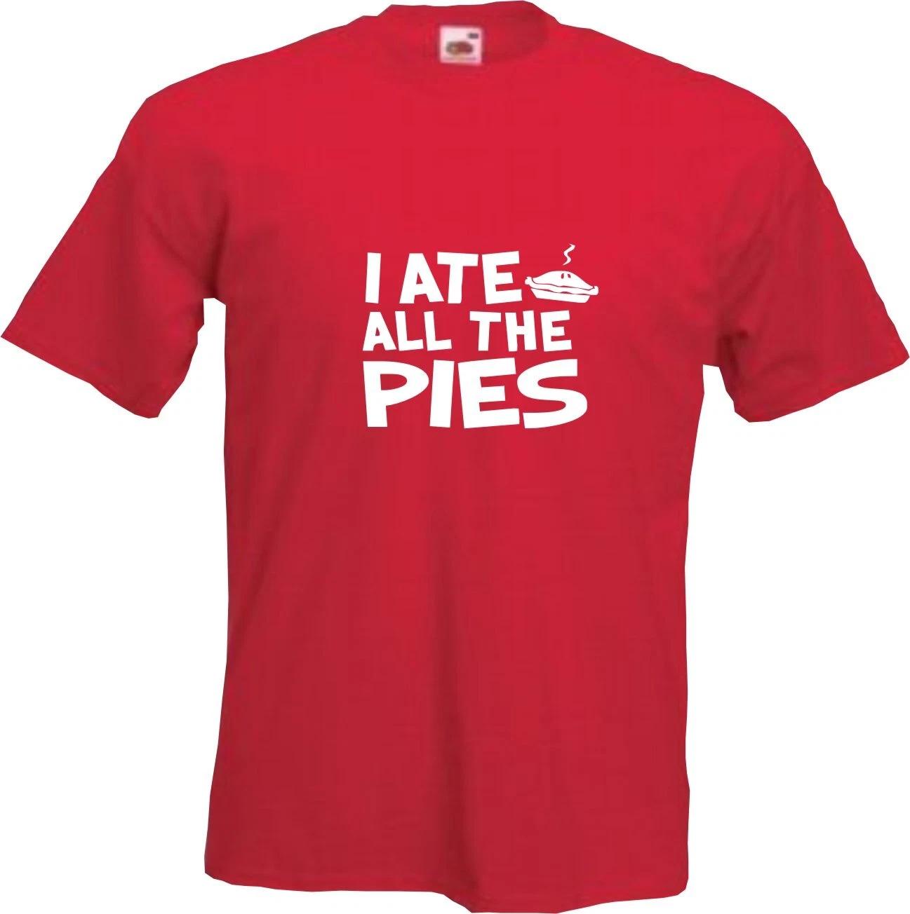 I ATE ALL THE PIES - FUNNY SLOGAN Mens T-Shirt XL